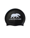 L`Hippopotame Bonnet de Natation | Noir