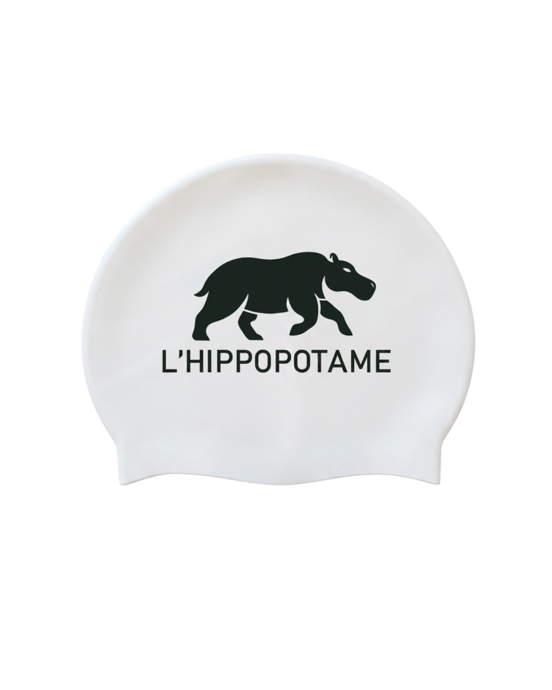 L`Hippopotame Bonnet de Natation | Blanc